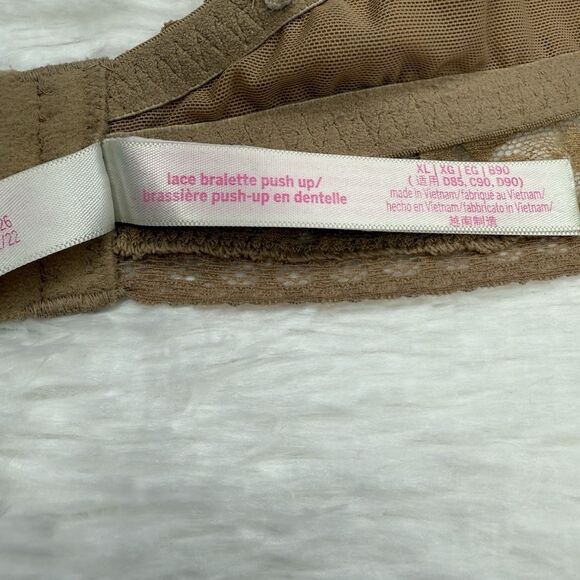 Victoria's Secret Lace Bralette Push Up Extra Large Floral Bra Womens XL - Picture 2 of 9